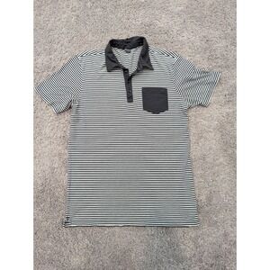 G/Fore Polo Shirt Mens Medium Striped Pocket Casual‎ Golf Performance
